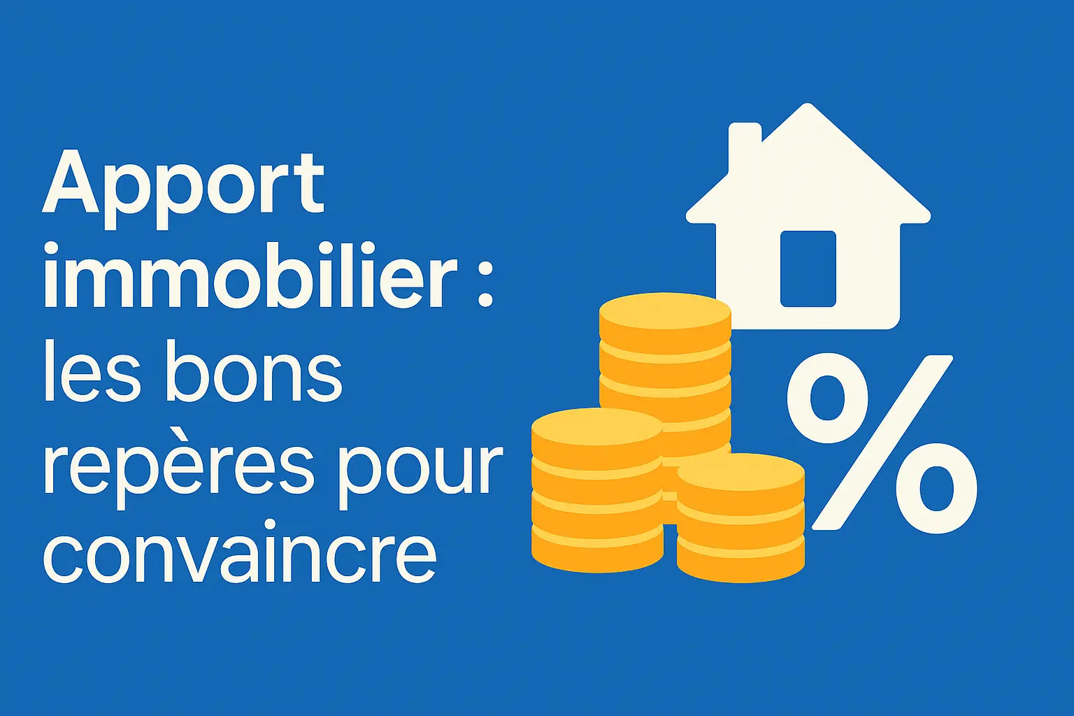 Apport immobilier : repères essentiels