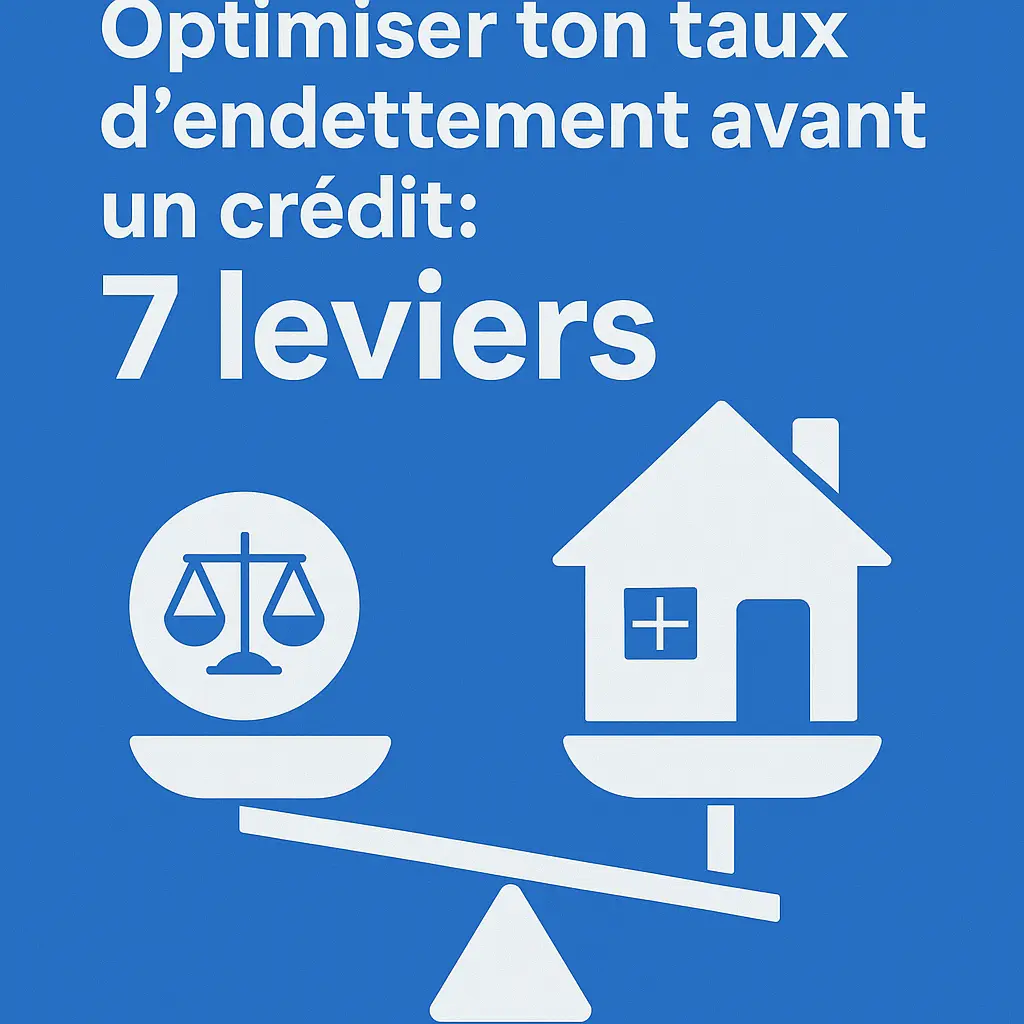 Optimiser son taux d’endettement avant un crédit