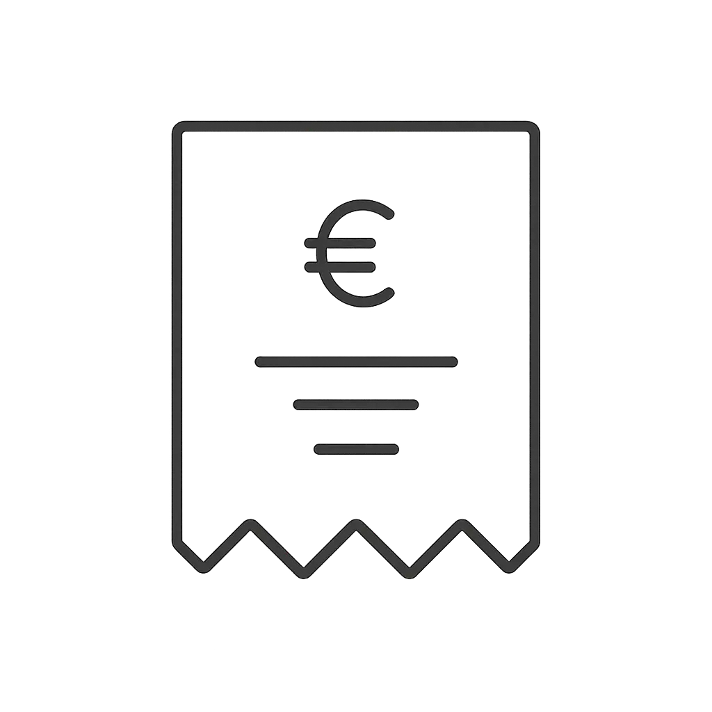 Icône frais de tenue de compte